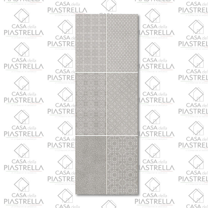 Piastrella in bicottura effetto decoro