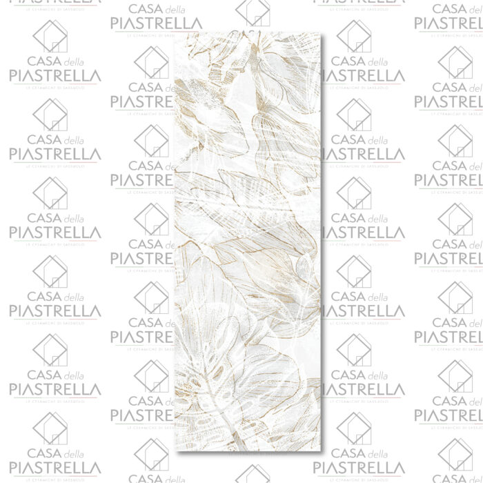 Piastrella in bicottura effetto decoro